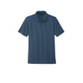 thumbnail image 3 of MERCER+METTLE Unisex Stretch Heavyweight Pique Polo | Short Sleeve Collared Shirt for Men & Women, Casual Work Top - Insignia Blue XS, 3 of 4
