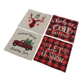 thumbnail image 3 of Christmas Pillow Covers, Christmas Pillowcase Deer Snowflake Snowman Invisibility Zipper  For Christmas 05, 3 of 8
