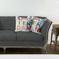 thumbnail image 7 of Ambesonne Amsterdam Throw Pillow Cover 2 Pack, Funky Colorful Lettering, 18", White and Multicolor, 7 of 7