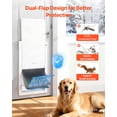 thumbnail image 3 of Puerta para mascotas VEVOR, extragrande, con tres solapas magnéticas y marco de metal, puerta para perros resistente e impermeable para puertas interiores y exteriores, fácil de instalar, 3 of 9