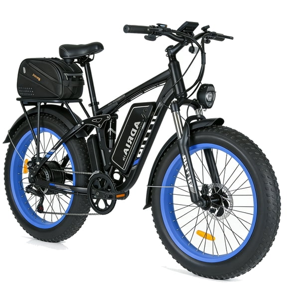 TUTTIO ADRIA26 Electric Bike for Adults, Removable 52V 30Ah Long Range Battery, Up to 100 Miles, 26” Fat Tire All-Terrain E-Bike for Mountain & Snow Riding, UL 2849