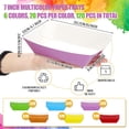 thumbnail image 2 of Colorful Nacho Boats Trays Disposable Paper Food Trays Paper Boats Plates Containers Disposable Serving Basket for Nachos Hot Dog Snack Sandwich Burger BBQ Dessert Popcorn Taco, 2 of 4