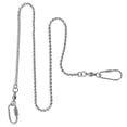 thumbnail image 3 of Stainless Steel Foot Chain Metal Ankle Chain Anti-Off Anklet Durable Ankle Rings for Birds Cockatiels Pet Parrot (Size 4 Extraordinarily Thin Chain), 3 of 8
