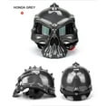 thumbnail image 2 of Skeleton Motorcycle Helmet, Retro Half-face ABS, Fashionable Novel Motorcycle Helmet, 2 of 8