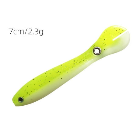 ALSLIAO 7cm Fishing Bait Wobble Tail Lure Silicone Loach Baits Artificial Soft Swimbaits