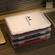thumbnail image 5 of Organizador de Archivos de Plástico, Caja de Almacenamiento Cuadrada Transparente, Caja de Almacenamiento A4, Caja de Almacenamiento de Archivos S, 5 of 6