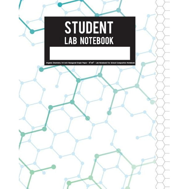 Student Lab Organic Chemistry 1/4 Inch Hexagonal Graph Paper 8" x 10