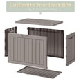 thumbnail image 5 of Bifanuo 45 Gallon Deck Box Lockable Resin Outdoor Storage Box Waterproof Outdoor Container for Patio Furniture Cushions, Pillow,Gray, 5 of 9