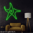thumbnail image 2 of Craftnamesign Starfish Line Art Neon Sign for Bedroom Kid Room Shop Restaurant Wall Art, 2 of 5