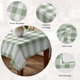 thumbnail image 5 of Sage Green Check Table Cloth Waterproof Tablecloths, Modern Rustic Green Buffalo Plaid Tablecloth Dining Table Cover for Kitchen Party Tabletop Outdoor, Square Tablecloth 60x60 Inch, 5 of 9