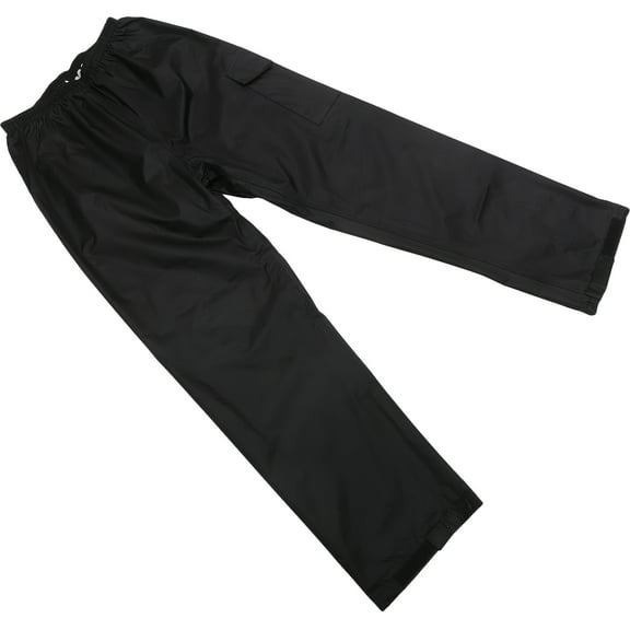 PBPBOX Waterproof Black Rain Pants for Outdoor Activities Lightweight Durable Polyester Fiber Size Options Available