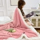 thumbnail image 5 of Manta de tafetán de lana de cordero | Manta doble gruesa para siesta en la oficina | Funda suave y acogedora para el sofá | Capa de cama cálida para el hogar o la oficina, 5 of 6