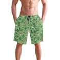 thumbnail image 4 of joogoo Men's Swim Trunks Mushroom Skulls Leaf Beach Shorts with Pockets S, 4 of 6