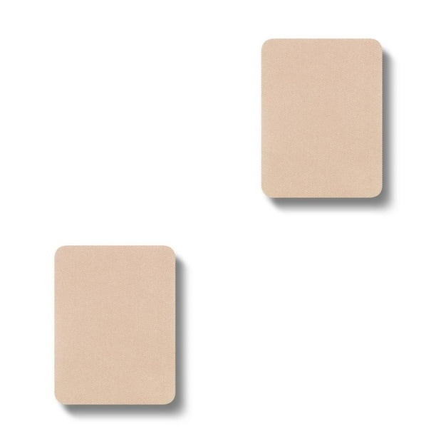 Injueey Parches para planchar sin planchar, parche en blanco DIY, adorno para el codo de la rodilla, estilo Simple, autoadhesivo para ropa, chaquetas Beige 2piezas Injueey CBP436100