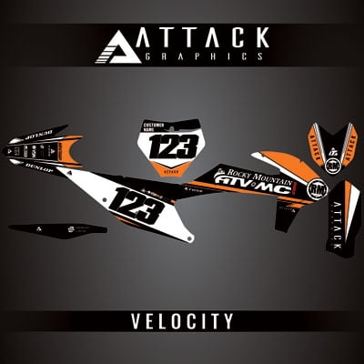 Attack Graphics Custom Velocity Complete Bike Graphics Kit for KTM 450 SMR 2022