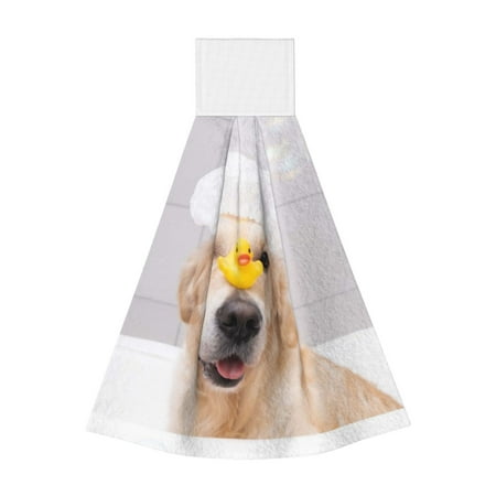 

Yiaed The Dog Is Sitting In A Bubble Bath Print Coral Velvet Wipes Absorbent Wipes Cleaning Cloths Household Table and Dish Wiping Cloths