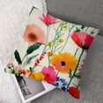 thumbnail image 7 of nygtbtfer Outdoor Decorative Throw Pillow, Patio Flower Pillow Cushion Cases for Couch, Sofa, Bed (Insert Not Included) White, 7 of 7