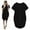Black, variant on OKBOP Short Sleeve Round-Neck Dress Womens Jumper Ladies Oversized Baggy Short Sleeve Pocket Pullover Mini Dress bridal Cocktail Dress Clearance Purple XXL