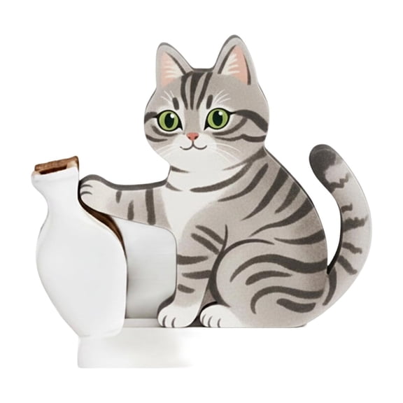 Cat Whisker Holder Cat Styles Whisker Vase Cats Keepsake Acrylic Memorial Refrigerator Ornament Cats Lover For Home & Kitchen Hangs
