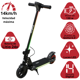 thumbnail image 2 of Scooter Eléctrico para Niños Luces LED Plegable Batería de Litio 24V Apto a partir de 125 cm Soporta hasta 60 kg - Negro, 2 of 6