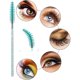 thumbnail image 2 of 50 pz. Cepillos desechables con purpurina para cejas y pestañas, cepillos cosméticos para maquillaje con mango de cristal, 2 of 6