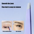 thumbnail image 5 of Kit profesional de recorte de cejas con herramienta de modelado plegable, juego de pinzas de precisión para mujeres, herramienta de aseo de belleza portátil con estuche protector, morado, 5.9, 5 of 5