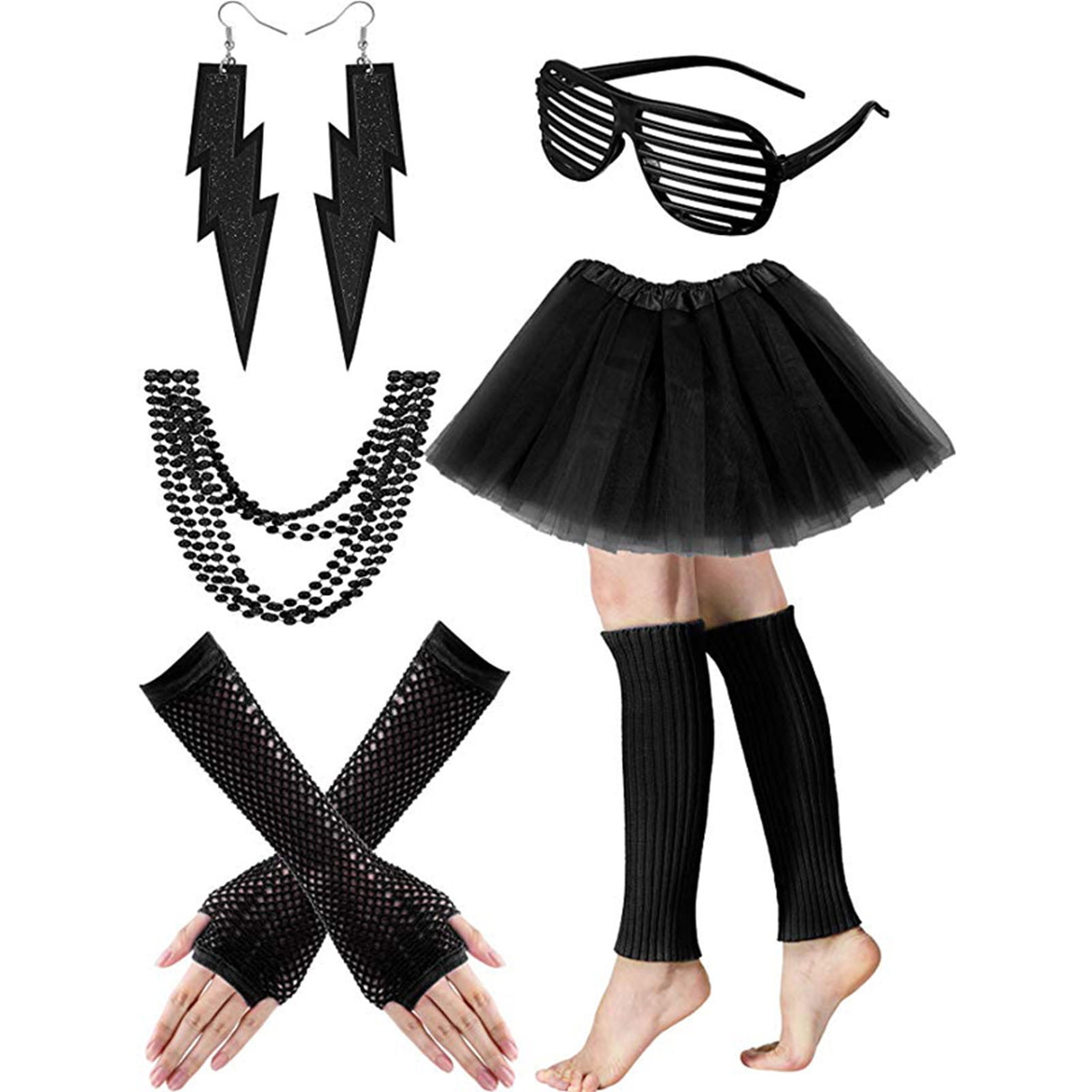 Fast delivery on All Products Black Tutu Set Skirt Gloves Leg Warmers ...