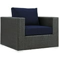 thumbnail image 1 of Hawthorne Fauteuil d'Extérieur en Toile Marine de la Collection, 1 of 4