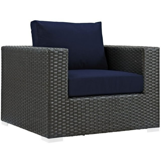 Hawthorne Fauteuil d'Extérieur en Toile Marine de la Collection