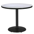 thumbnail image 1 of Pemberly Row Table de Salle de Pause Ronde 36 Pouces avec Dessus Nébuleuse Grise Base Ronde Noire, 1 of 1