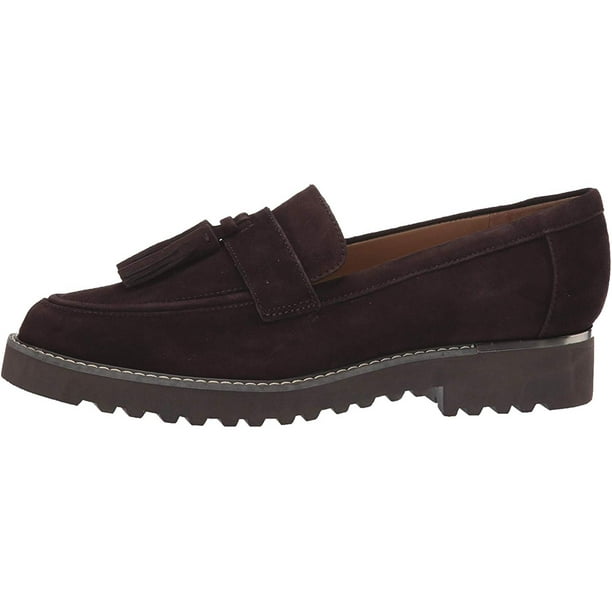 women's flat suede loafers