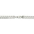 thumbnail image 4 of 925 Sterling Silver 8mm Close Link Flat Curb Chain 22 Inch, 4 of 7