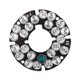 thumbnail image 2 of CCTV Camera 10Mil 90 Degree Red 5mm 24 LED Bulb IR Infrared Lamp Board, 2 of 5