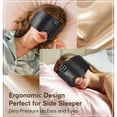 thumbnail image 2 of MUSICOZY 3D Sleep Mask with Bluetooth Headphones, Ice Silk Sleep Headphones with Bluetooth 5.4, Total Blackout Eye Mask for Sleeping, Sleep Soft Mask for Women Men, All Night Sleep, Travel Gift, 2 of 9