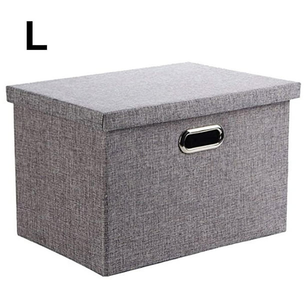 Fiudx Caja de Almacenamiento de Ropa Blanca, Organizador Multiusos, Versátil Contenedor de Tela, Ideal para Guardar Zapatos, Revistas o Artículos de Baño, Duradera y Elegante, Disponible En Tallas S,
