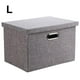 thumbnail image 1 of Fiudx Caja de Almacenamiento de Ropa Blanca, Organizador Multiusos, Versátil Contenedor de Tela, Ideal para Guardar Zapatos, Revistas o Artículos de Baño, Duradera y Elegante, Disponible En Tallas S,, 1 of 6
