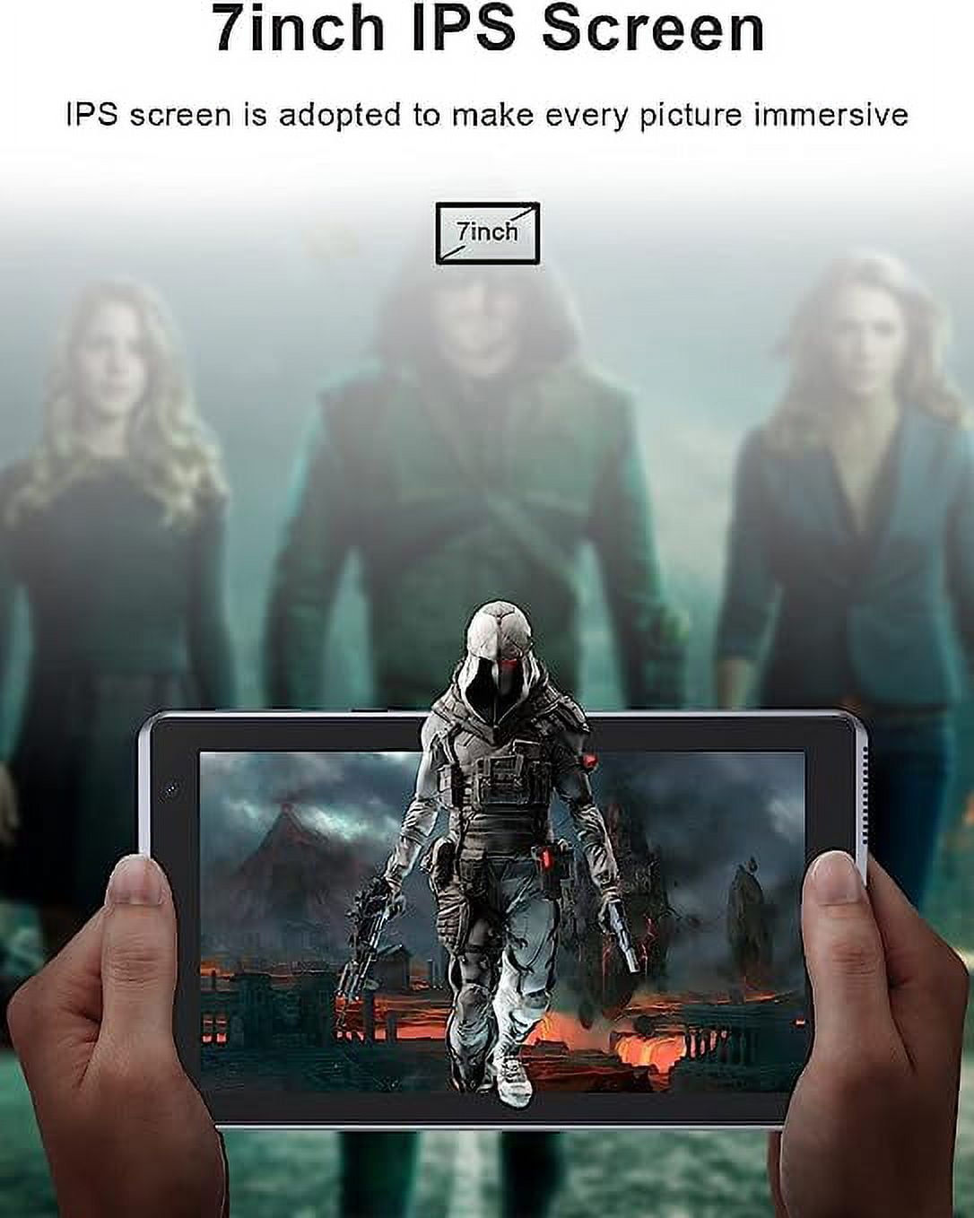 7 Inch Tablet, Android 15 Tablet PC, 32GB Storage 8GB RAM Tablets Quad-Core Processor Android Tablet PC Dual Camera, WiFi, Bluetooth Computer Tablet (Black)