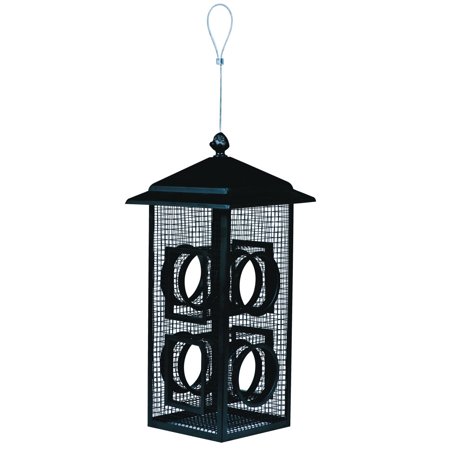 Perky Pet B00303-2 Fly Through Wild Bird Feeder, 2 Lbs, Black, Each