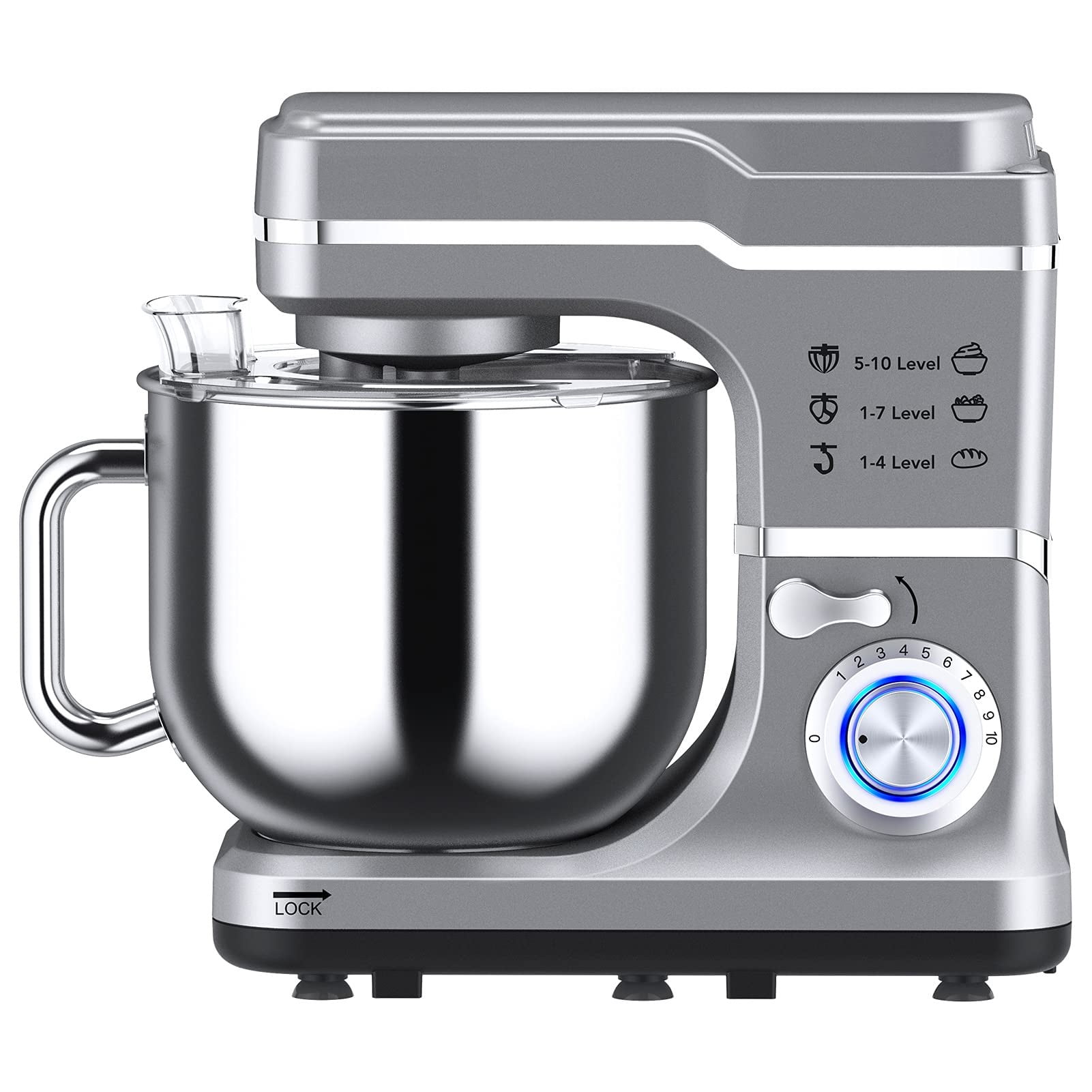 Stand Mixer, 660W 10Speed Mixers Kitchen Electric Stand Mixer with 7.5