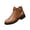 Brown_003, variant on Women's Ankle Buckle Boots Pull On Leatherette Upper Block Heel Non Slip Lugged Outsole Indoor Outdoor Fall Winter Casual Footwear Black 10(CN-43)