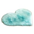 thumbnail image 2 of Neinkie Heart Shaped Soft Faux Sheepskin Fur Area Rugs for Home Sofa Floor Mat Plush Fluffy Faux Sheepskin Area Rug Plush Carpet Fur Room Mat for Home Sofa Floor Decor, 2 of 7