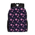 thumbnail image 1 of Disketp Pink Planets And Stars Mochila Unisex de Apertura Lateral Completa, Mochila para Laptop para Escuela, Trabajo y Viajes, 1 of 8
