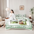 thumbnail image 4 of Erosebridal Cartoon White RV Car Bedding Comforter Set 7 Pieces for Kids Teens,Happy Camping Full Bedding Set for Boys Girls,Microfiber Bedroom Decor, 4 of 6