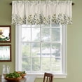 thumbnail image 3 of Eucalyptus Curtain Valances for Windows, Kitchen Valance Window Treatments Panel 2 Pack, Sage Green Farmhouse Leaf Pastoral Plant Rod Pocket Short Curtains for Bathroom Bedroom 54 x 18 Inch, 3 of 8