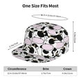 thumbnail image 6 of Haiem Cute Animal with Cow Classic Snapback Cap Flat Bill Hat Baseball Cap Adjustable Size Cotton Dad Hat, 6 of 9