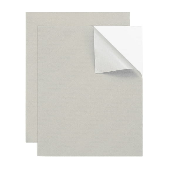 2 Pcs Leather Repair Patch 8"x10" Self-Adhesive Leather Vinyl Repair Tape Kit for Furniture Couches Sofa Chair Car Boat Seats Jackets, Light Gray