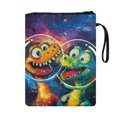 thumbnail image 1 of HELLHERO Book Cover Sleeve Pouch, 1 pc Polyester Waterproof Book Cover Carrying Case for Textbooks Paperbacks Bag, 11.42 x 8.66 Inch, Astronaut Dino Duo, 1 of 3