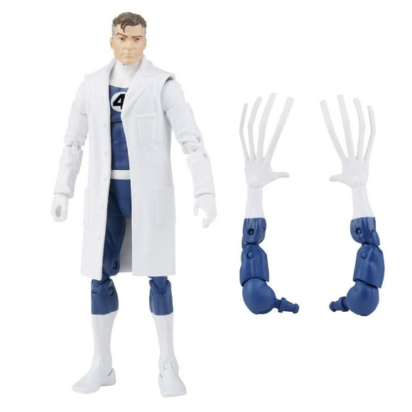 Hasbro Marvel Legends Series Retro Fantastic Four Mr. Fantastic 6-inch Action Figure Toy, Includes 4 Accessories