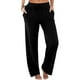 thumbnail image 1 of Pantalones boho palazzo de mujer, cintura alta, pierna ancha, estampado floral, estilo informal de verano con bolsillos, tallas S-XXL, 1 of 5