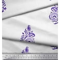 thumbnail image 3 of Soimoi Poly Georgette Fabric Leaves,Floral & Paisley Block Print Fabric by Yard 42 Inch Wide, 3 of 3